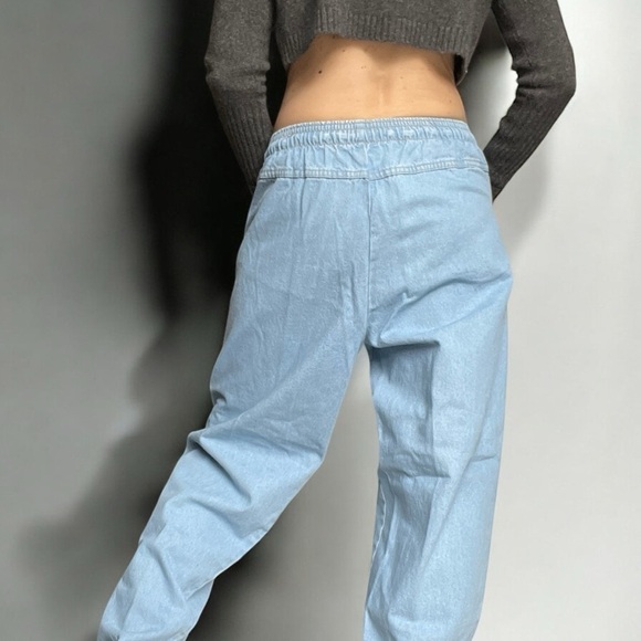 Bobby Brooks 80s Relaxed Jeans Sun Washed Pullon Cotton Baggy Mom Jeans M - Picture 5 of 14